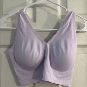 Calvin Klein Purple Seamless Bra with Wide Straps